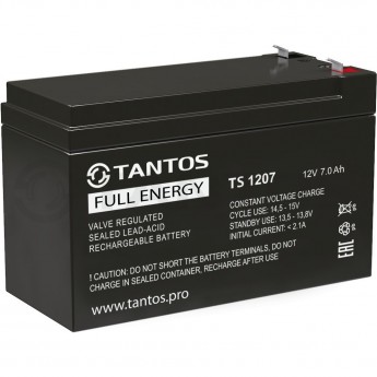 Аккумулятор TANTOS 12В 7 А ч (TS 1207)