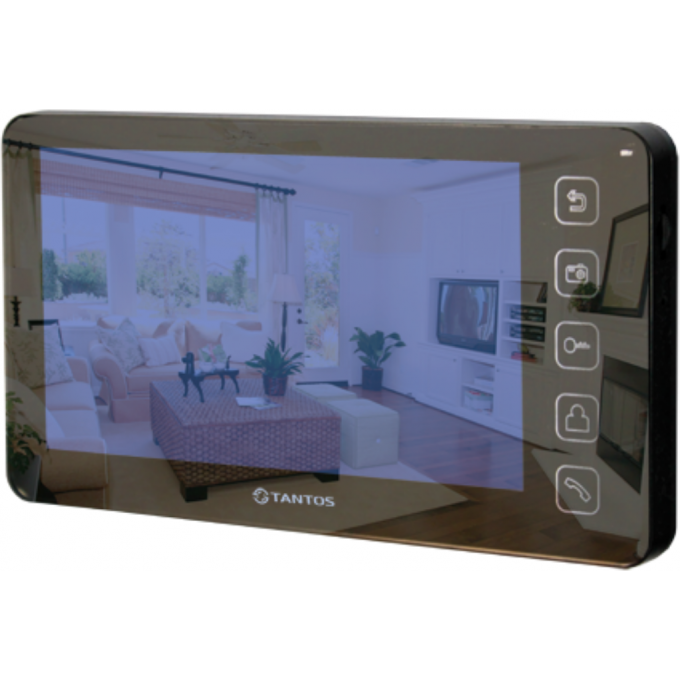 Монитор видеодомофона TANTOS PRIME SD MIRROR VZ-2 black 00-00096671
