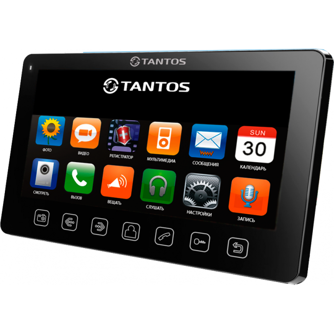 Монитор видеодомофона TANTOS PRIME SLIM VZ-2 black 00-00096670