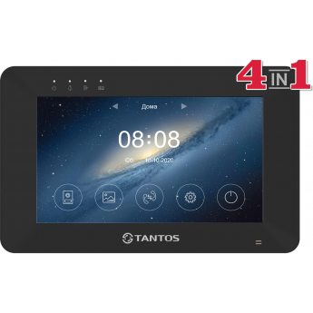 Монитор видеодомофона TANTOS ROCKY HD Wi-Fi Black